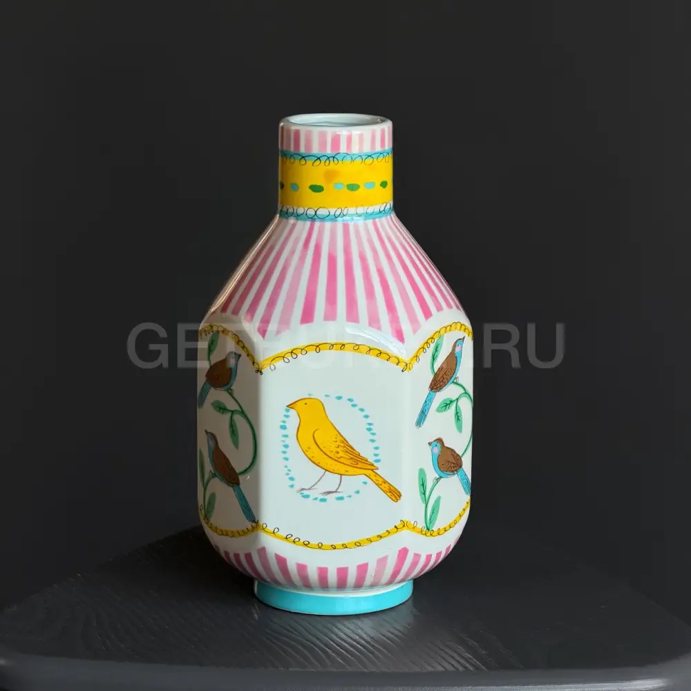 237008 Ваза "Птица в саду" 26 см