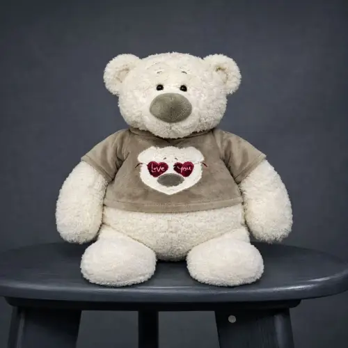 Медведь Тато в бежевой майке