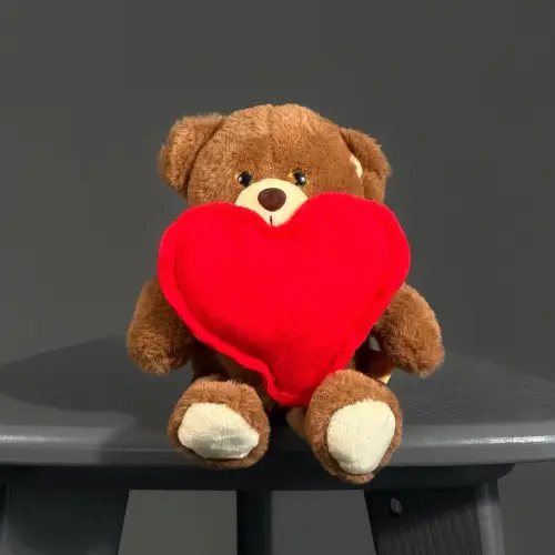 Мягкая игрушка Топотыж красное сердце 